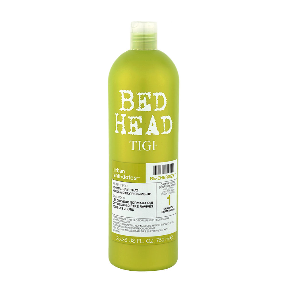 Tigi Urban Antidotes Re-Energize Level 1 Shampoo 750ml - shampoo capelli  danneggiati | Hair Gallery