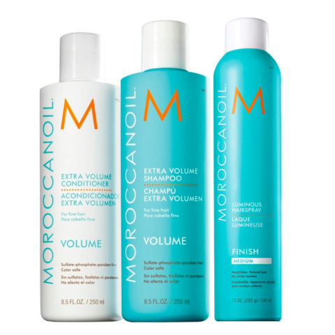 Extra Volume Shampoo 250ml Conditioner 250ml Hairspray Finish Medium 330ml