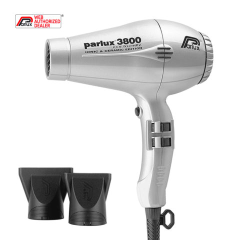 Parlux 3800 EcoFriendly Ionic & Ceramic - asciugacapelli professionale  argento | Hair Gallery