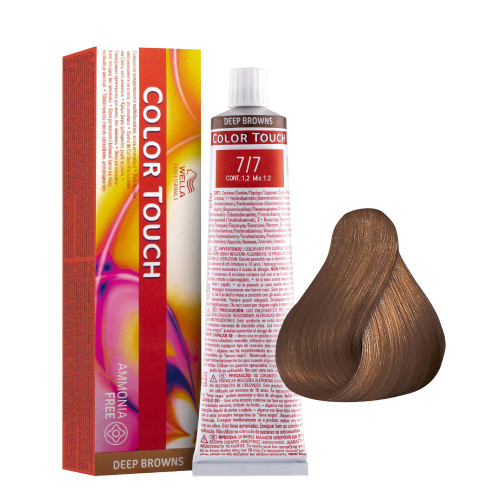Wella Color Touch Deep Browns 7/7 Biondo Medio Sabbia 60ml - colore  semipermanente senza ammoniaca | Hair Gallery
