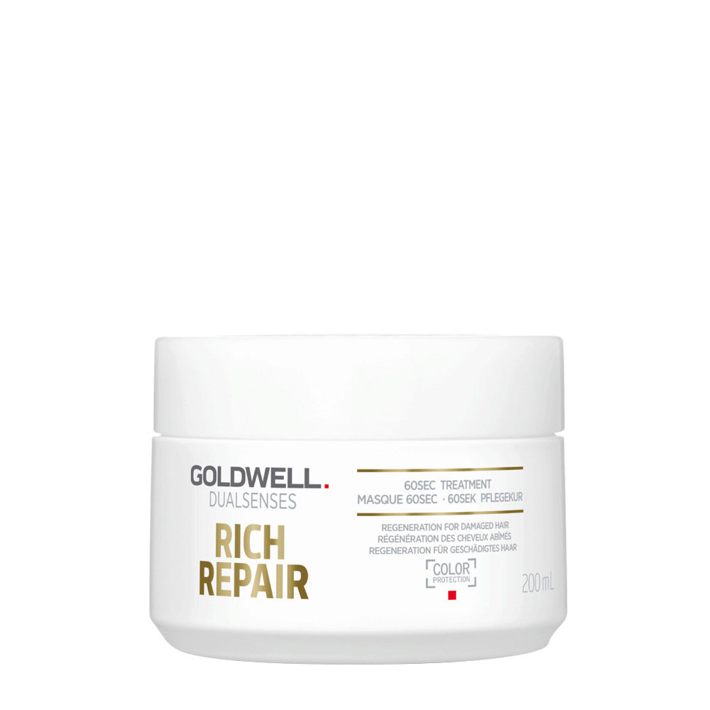 Goldwell Dualsenses Rich Repair Restoring 60Sec Treatment 200ml -  trattamento per capelli secchi o danneggiati | Hair Gallery