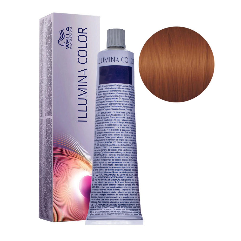 Wella Illumina Color 7/43 Biondo Medio Rame Dorato 60ml - colorazione  permanente | Hair Gallery