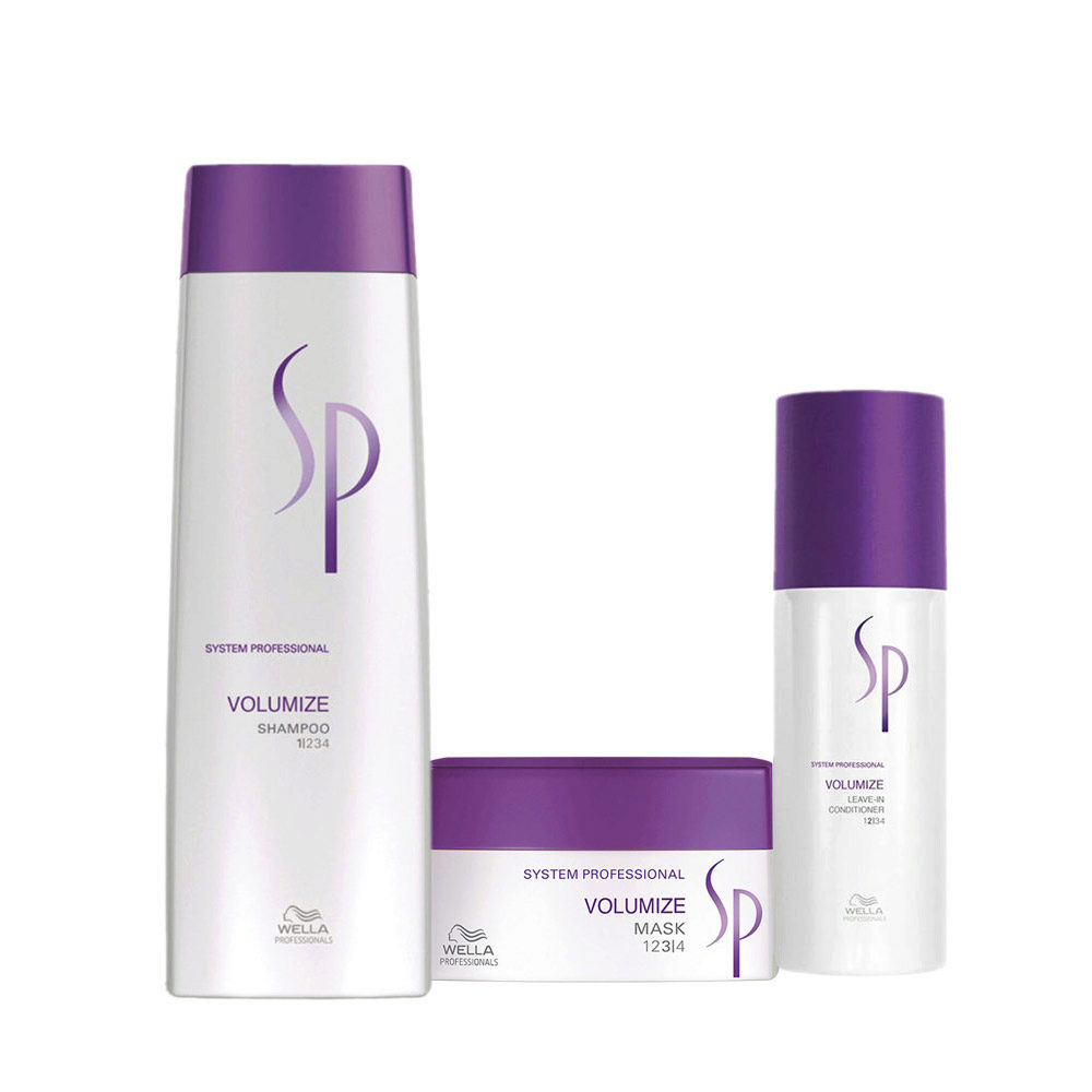 Wella System professional Kit Volumize Shampoo 250ml Mask 200ml Leave-in  conditioner 150ml | Hair Gallery