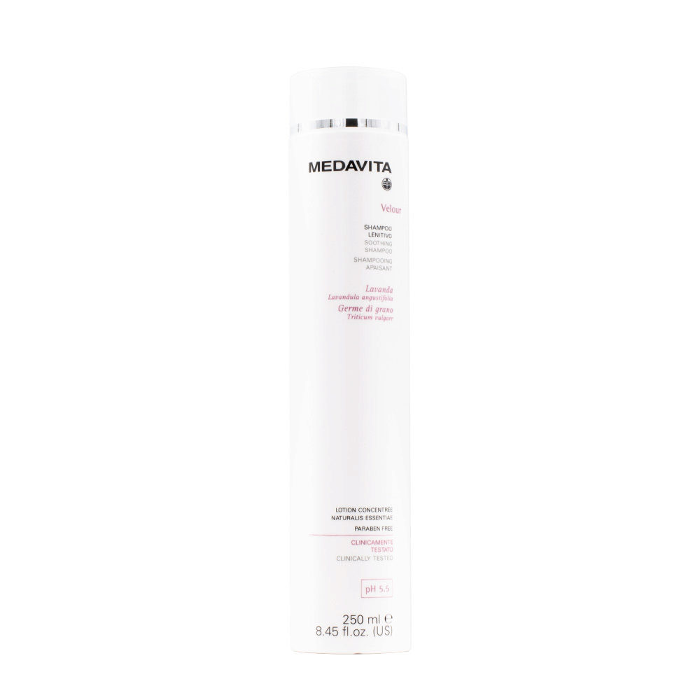 Medavita Cute Velour Soothing Shampoo 250ml - shampoo lenitivo cute  sensibile e irritata pH 5.5 | Hair Gallery