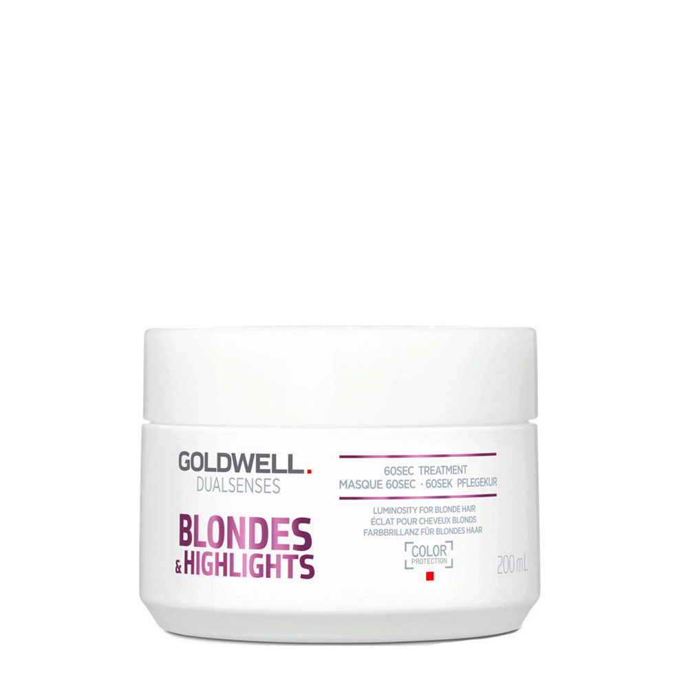 Goldwell Dualsenses Blonde & Highlights Anti-Yellow 60Sec Treatment 200ml -  trattamento antigiallo per capelli colorati | Hair Gallery