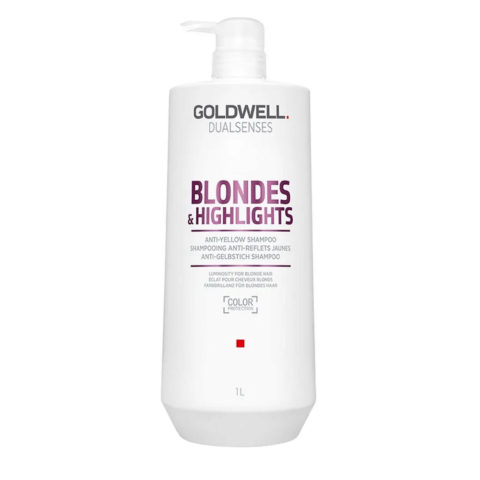 Dualsenses Blonde & Highlights Anti-Yellow Shampoo 1000ml - shampoo antigiallo per capelli colorati o naturali