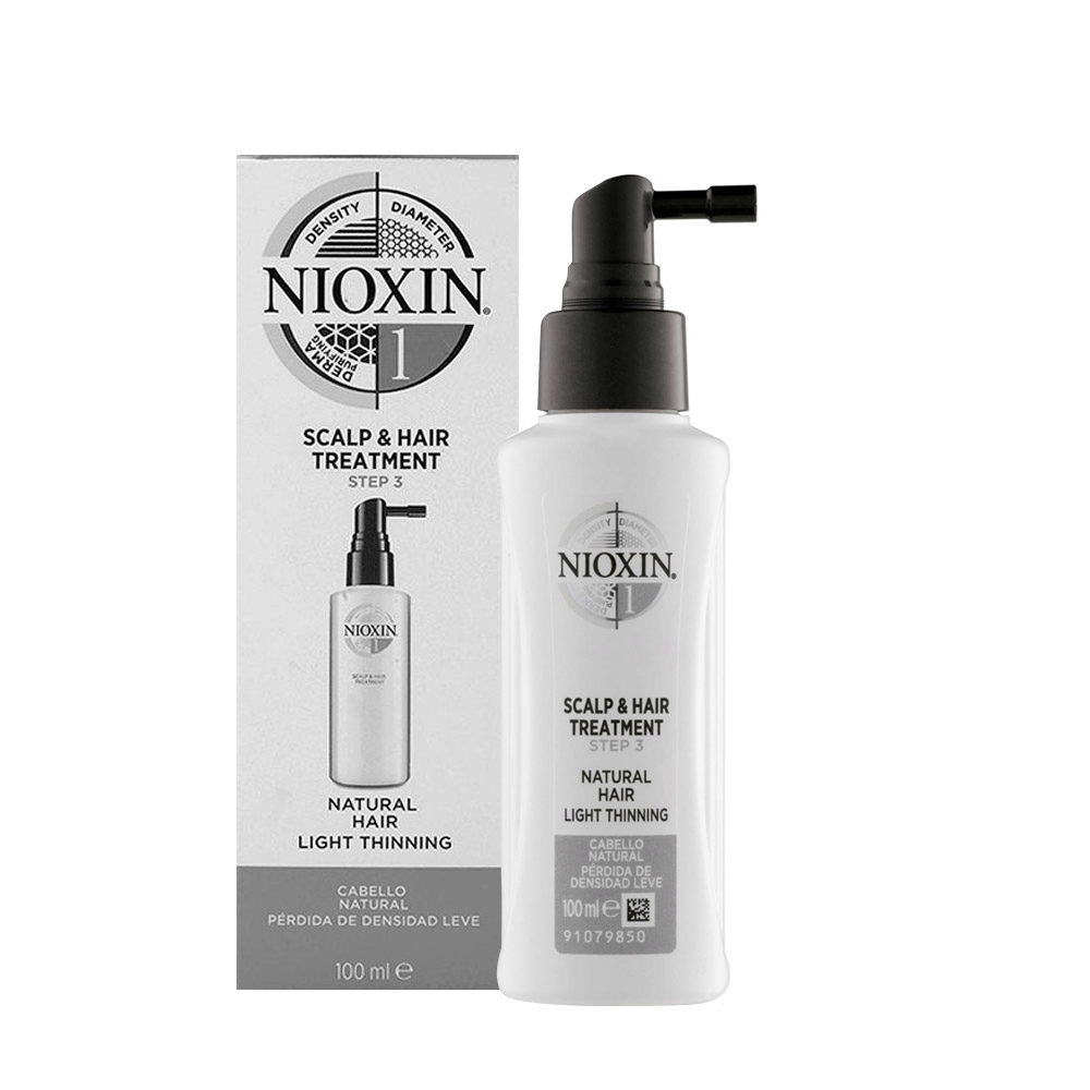 Nioxin Sistema 1 Scalp & Hair Treatment 100ml - spray capelli naturali  diradati | Hair Gallery