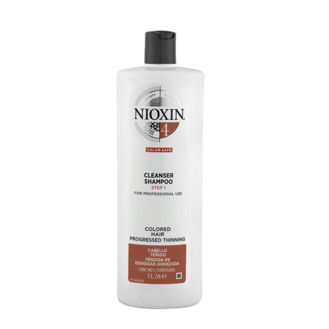 Sistema4 Cleanser Shampoo 1000ml - shampoo capelli colorati e radi