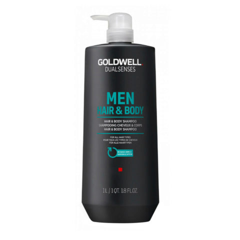 Dualsenses Men Hair & Body Shampoo 1000ml - shampoo doccia per tutti i tipi di capelli