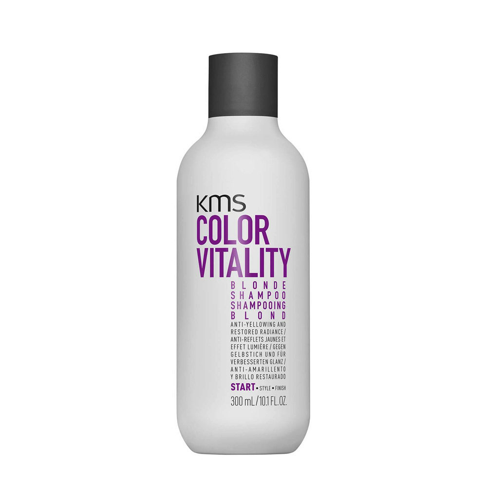 KMS Colour Vitality Blonde Shampoo 300ml - shampoo per capelli biondi  naturali, schiariti o con colpi di sole | Hair Gallery