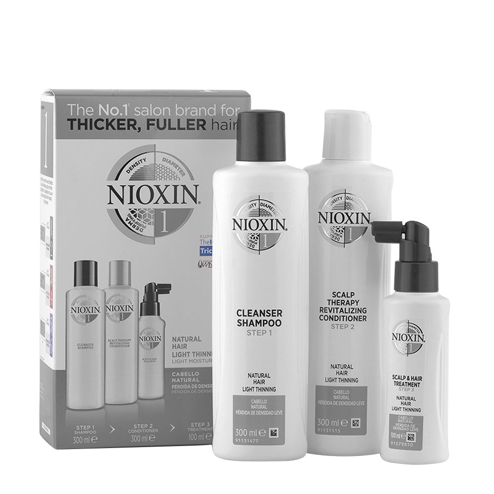 Nioxin Sistema1 XXL Anticaduta Kit Shampoo 300ml + Balsamo 300ml +  Trattamento 100ml | Hair Gallery