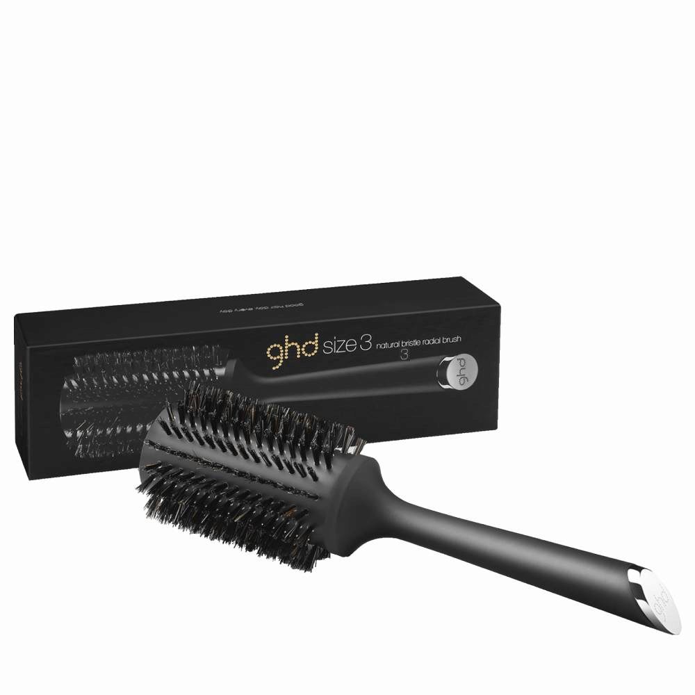 Ghd Natural bristle radial brush misura 3 (44mm di fusto) - Spazzola tonda  setole naturali | Hair Gallery