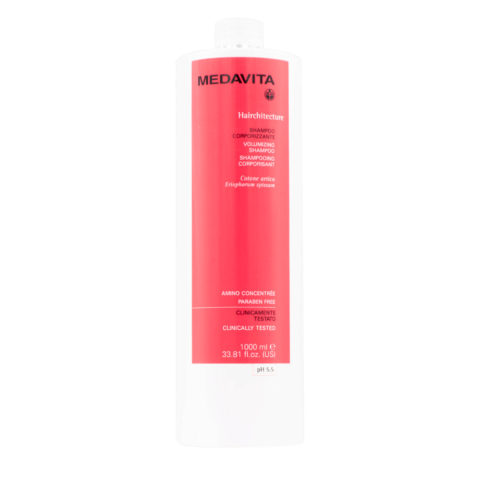 Lunghezze Hairchitecture Volumizing Shampoo 1000ml - shampoo corporizzante pH 5.5