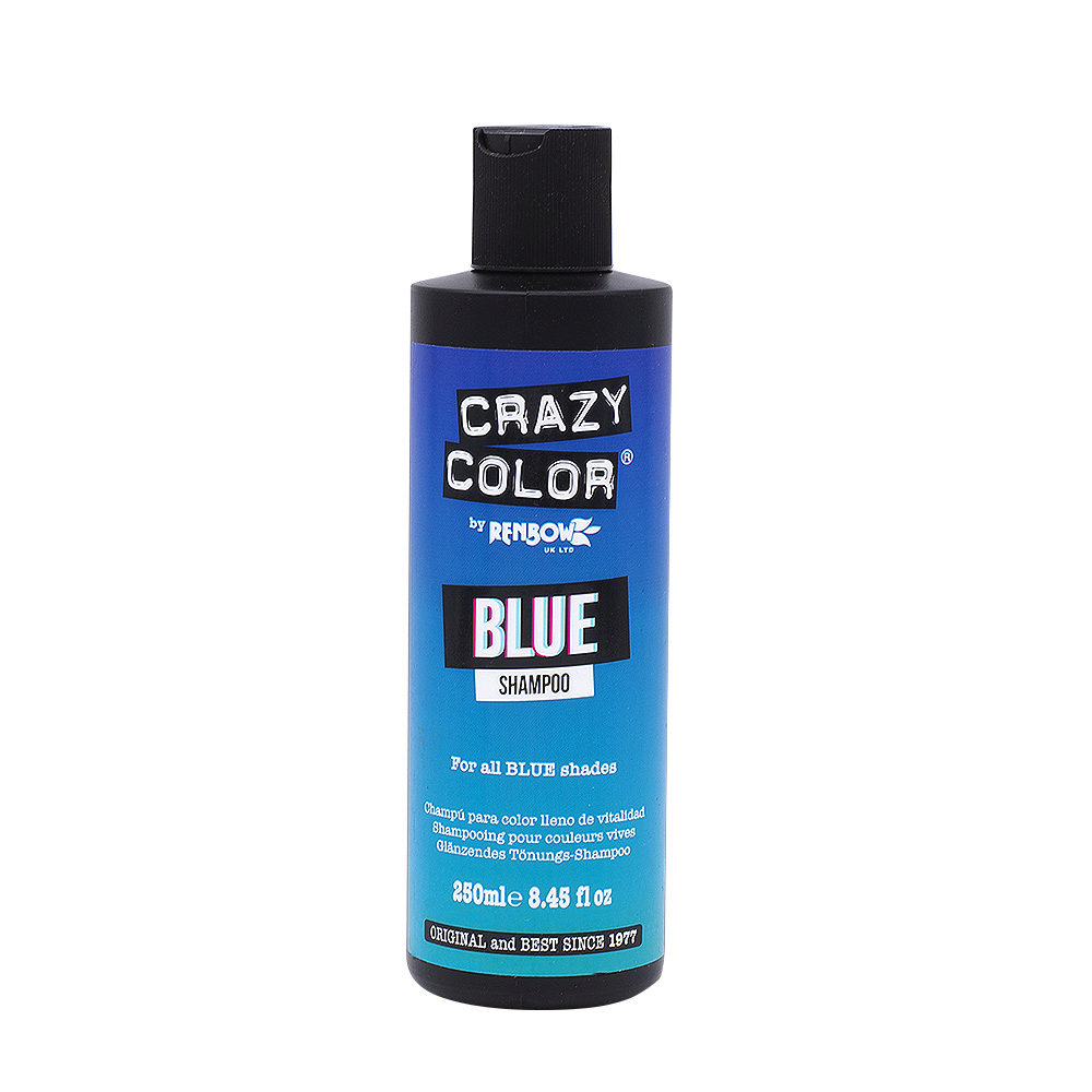 Crazy Color Shampoo Blue 250ml - shampoo per capelli blu | Hair Gallery