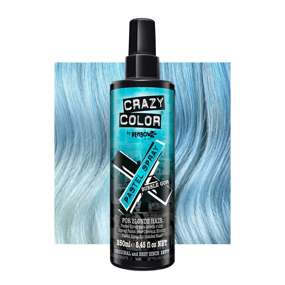 Crazy Color Pastel Spray Bubble Gum 250ml - colore temporaneo spray azzurro  pastello | Hair Gallery