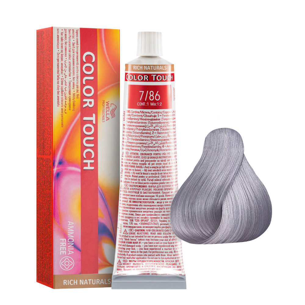 7/86 Biondo Medio Perla Violetto Wella Color Touch Rich Naturals senza  ammoniaca 60ml | Hair Gallery