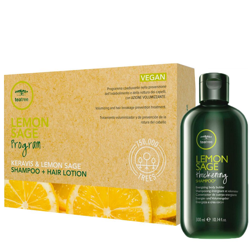 Paul Mitchell Tea Tree Lemon Sage Program Shampoo 300ml + Hair Lotion  12x6ml | Hair Gallery