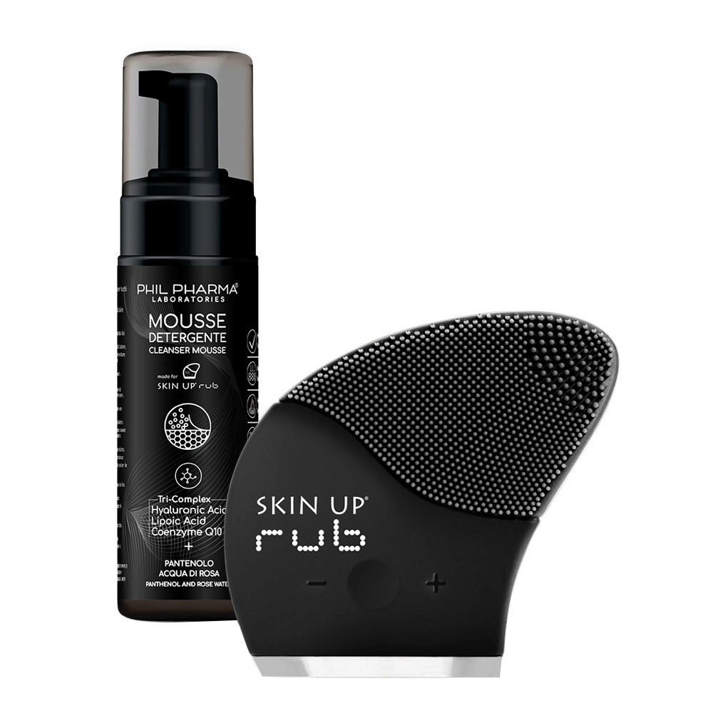 Phil Pharma Skin Up Kit Rub + Cleansing Mousse 125ml - Spazzola Elettronica  + Spuma Pulizia Viso | Hair Gallery