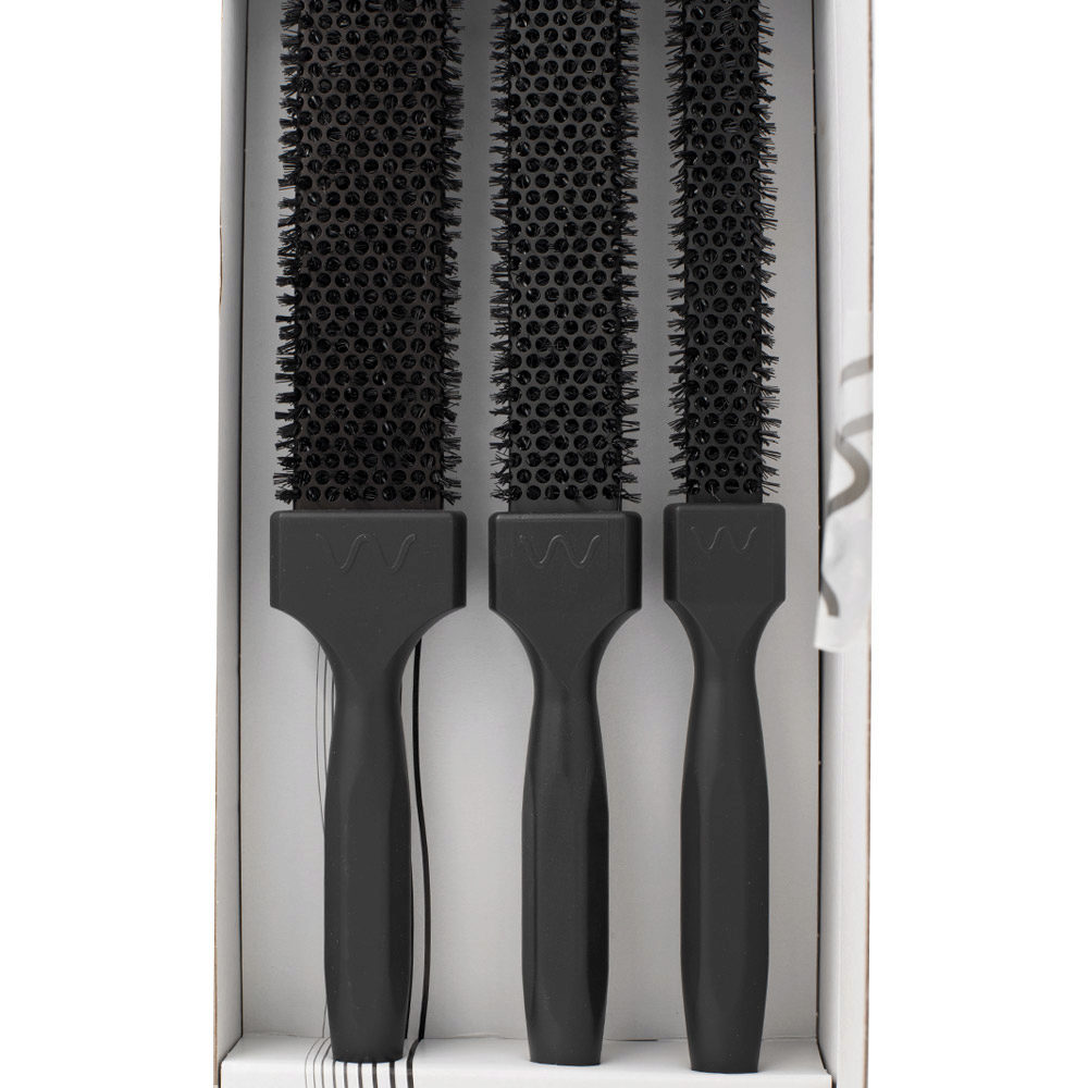 Kit 3 spazzole piatte per capelli Wollow | Hair Gallery