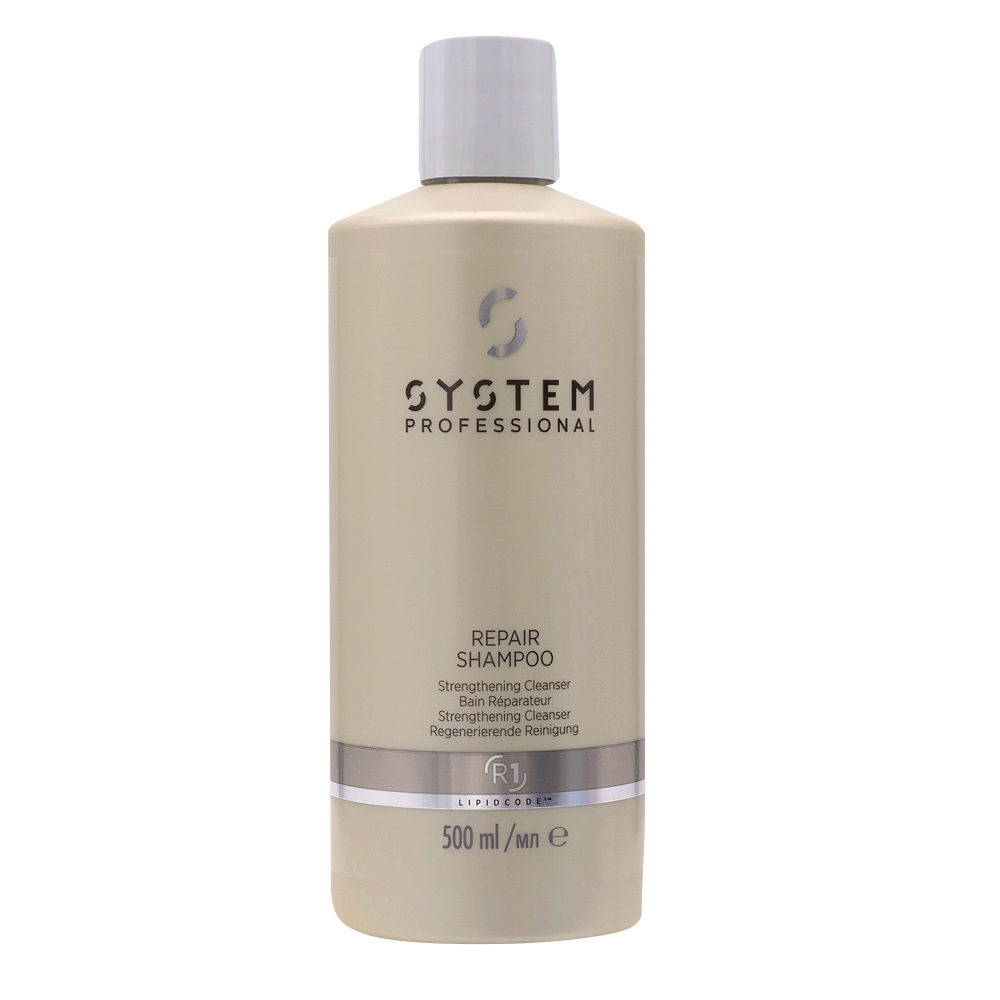 System Professional Repair Shampoo R1, 500ml - Shampoo Rinforzante Capelli  Danneggiati | Hair Gallery