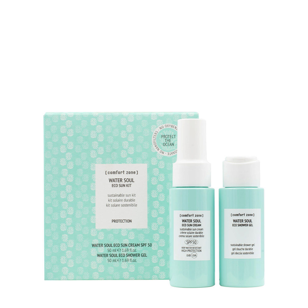 Comfort Zone Water Soul Eco Sun Kit Protection Cream 50ml e Gel Doccia 50ml  | Hair Gallery