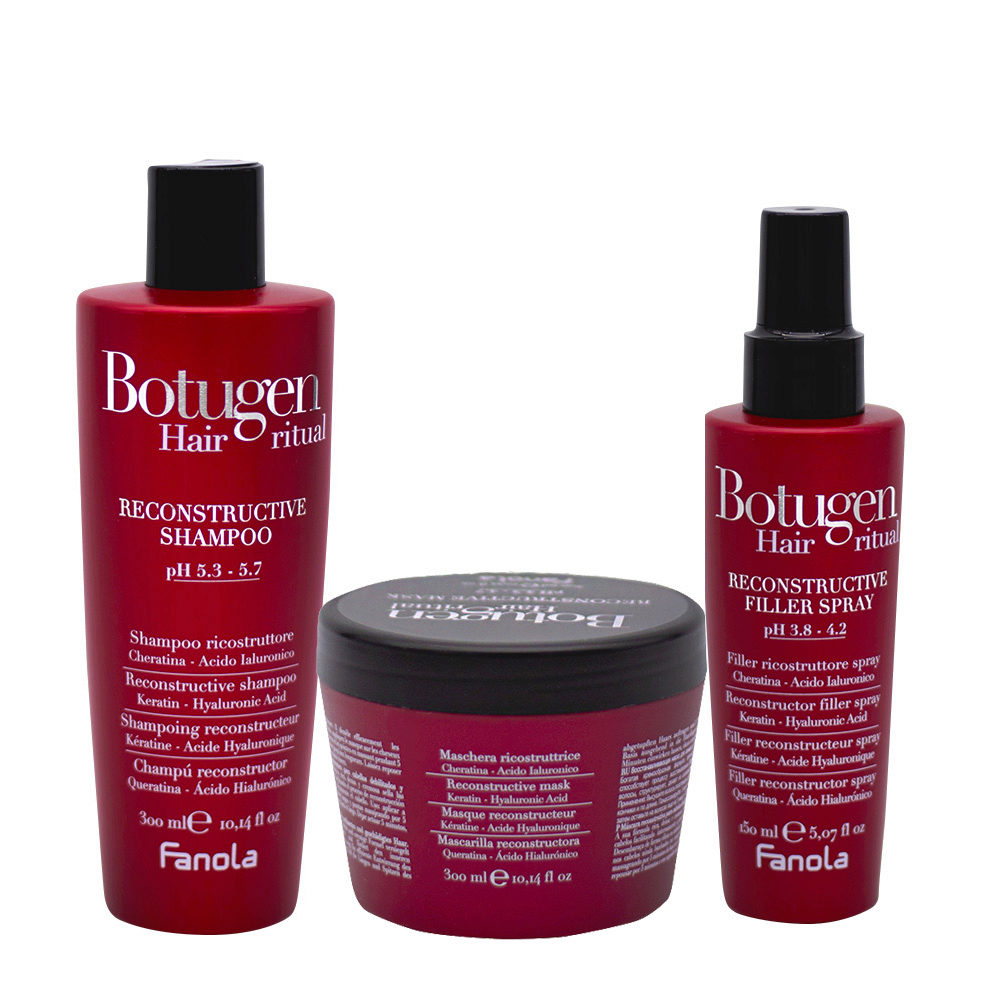 Fanola Botugen Ristrutturante Shampoo 300ml Maschera 300ml Spray 150ml |  Hair Gallery