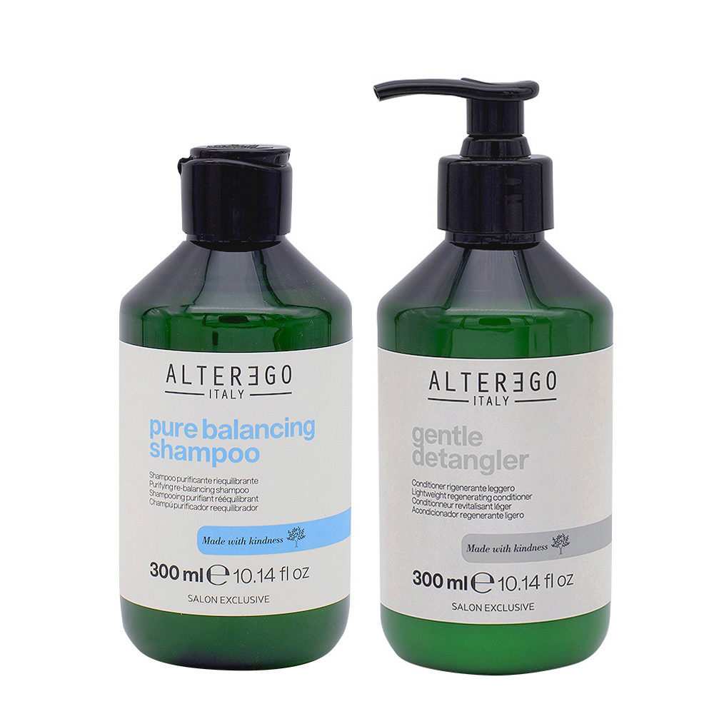 Alterego Kit per Cute Grassa Shampoo 300ml e Balsamo Districante 300ml |  Hair Gallery