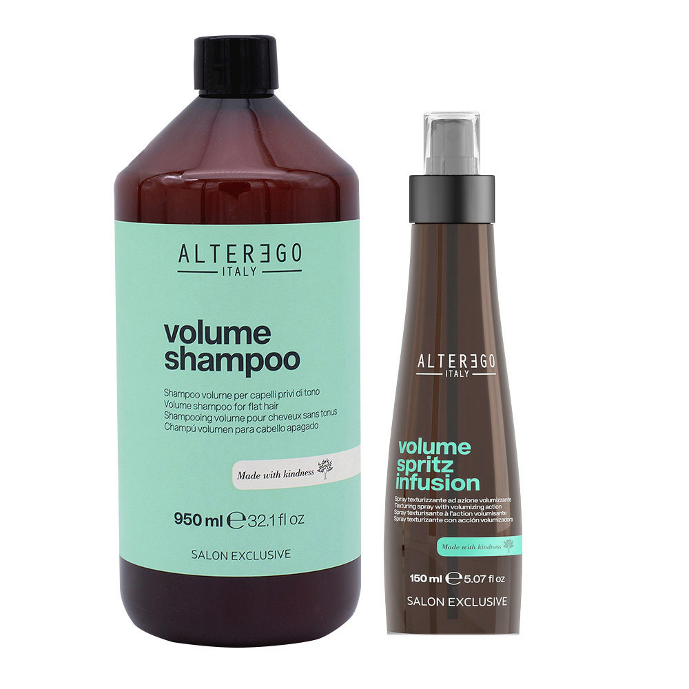 Alterego Set Volume Capelli Fini Shampoo 950ml e Spray Volumizzante 150ml |  Hair Gallery