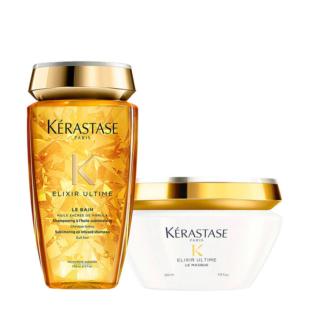 Kerastase Elixir Ultime Kit Idratante Shampoo 250ml e Maschera 200ml | Hair  Gallery