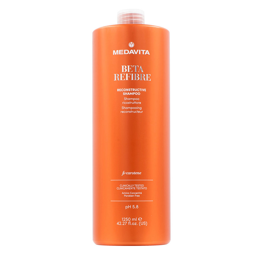 Medavita Beta Refibre Shampoo Ristrutturante per Capelli Rovinati 1250ml |  Hair Gallery