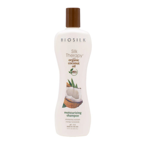 Silk Therapy Moisturizing Shampoo With Coconut Oil 355ml - shampoo idratante