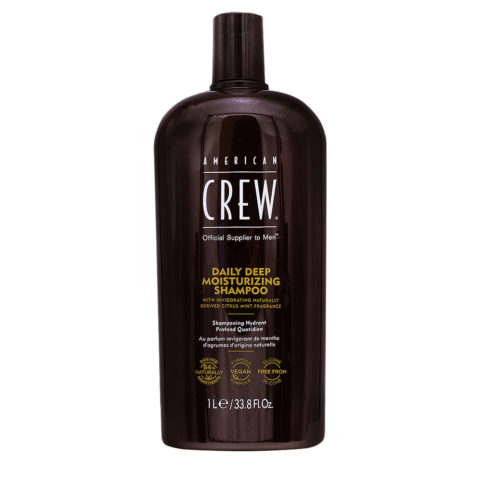 American Crew Daily Deep Moisturizing Shampoo 1000ml - shampoo idratante quotidiano