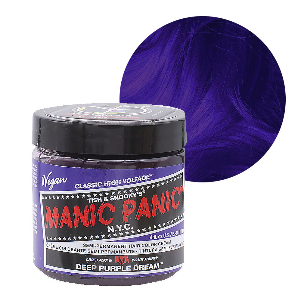 Manic Panic Classic High Voltage Deep Purple Dream 118ml - Crema Colorante  Semi-Permanente | Hair Gallery