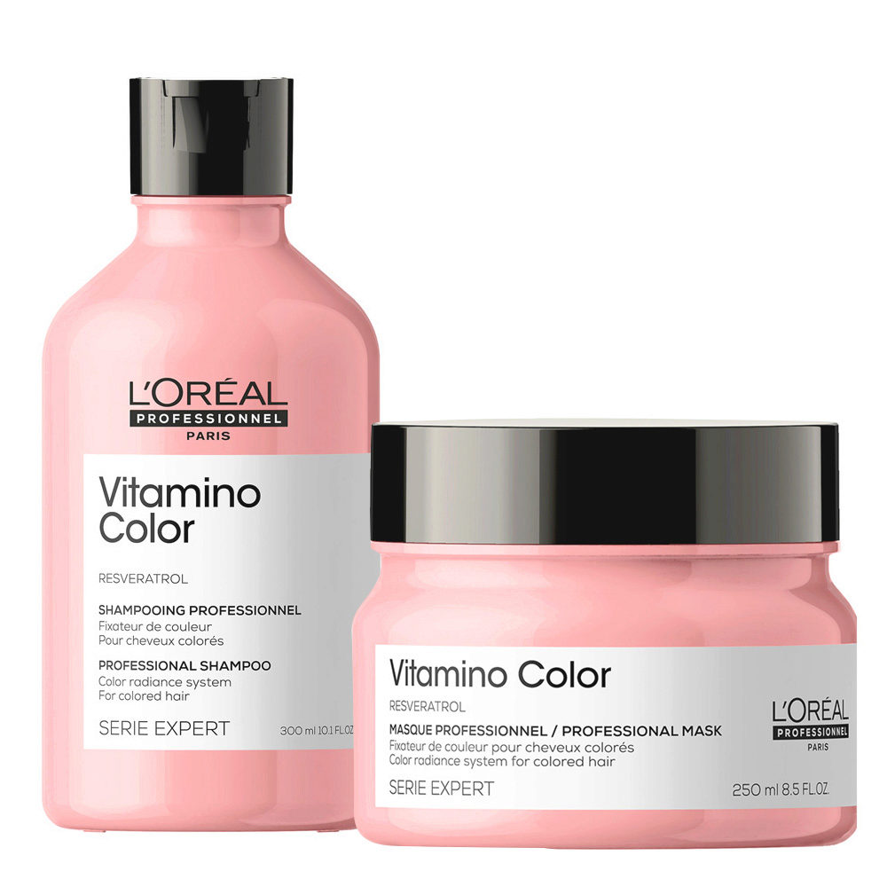 L'Oréal Professionnel Paris,Serie Expert Vitamino Color Kit per Capelli  Colorati Shampoo 300ml Maschera 250ml | Hair Gallery