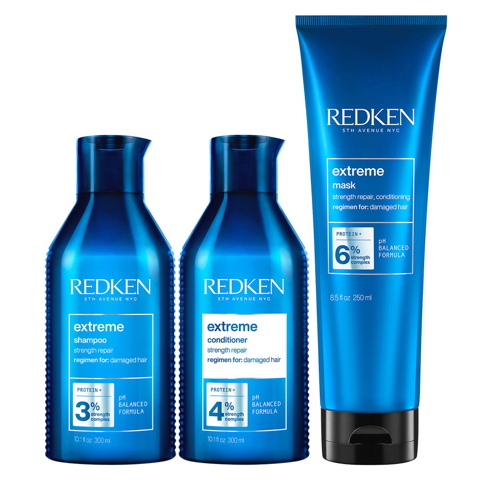 Redken Extreme Kit Capelli Danneggiati Shampoo 300ml Conditioner 300ml  250ml Maschera 250ml | Hair Gallery