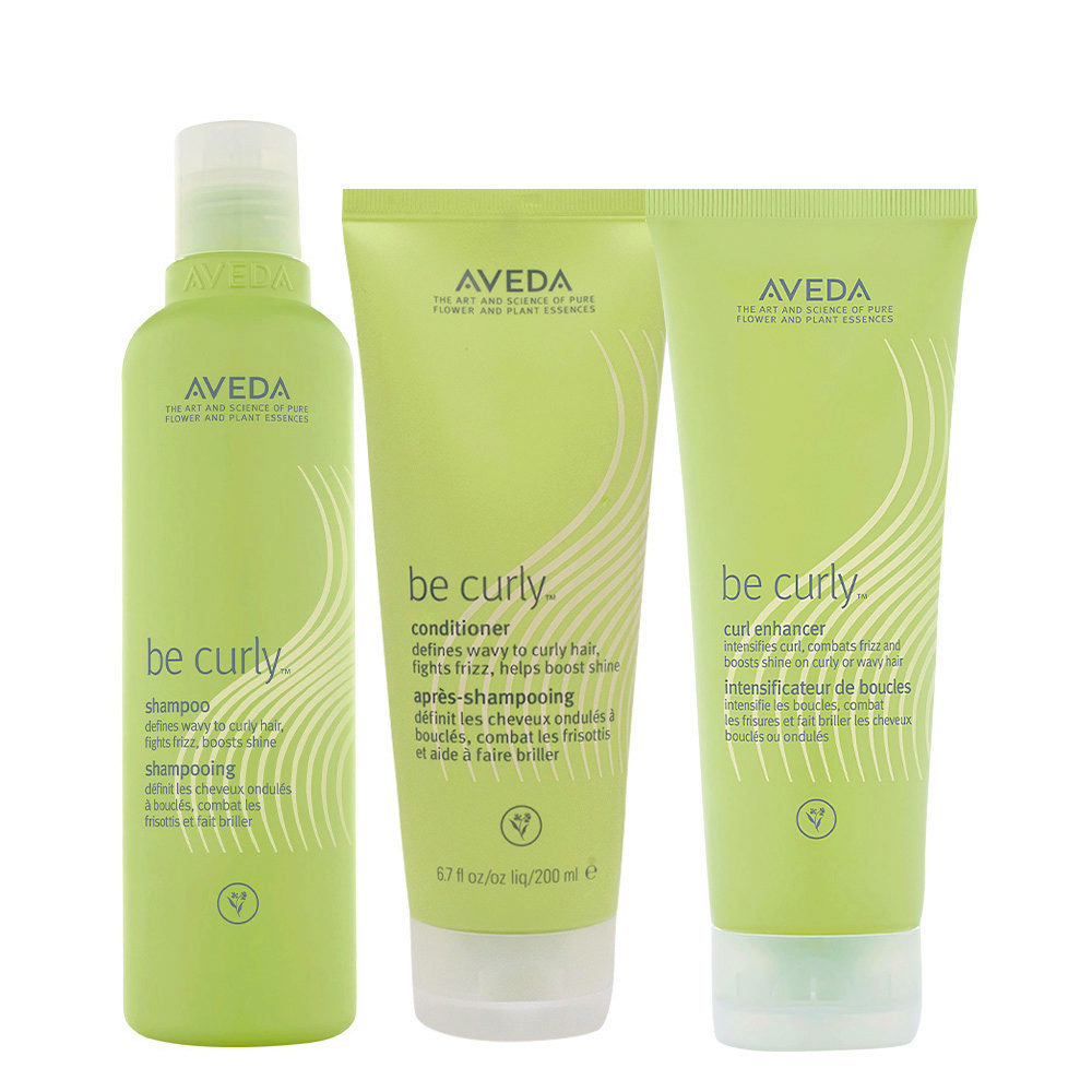 Aveda Be Curly Kit Shampoo 250ml Conditioner 200ml Curl Enhancer 200ml |  Hair Gallery