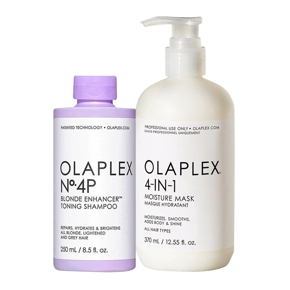 Olaplex kit Tonalizzante Intensivo per Capelli Danneggiati N.4P 250ml  Maschera 4in1 370ml | Hair Gallery