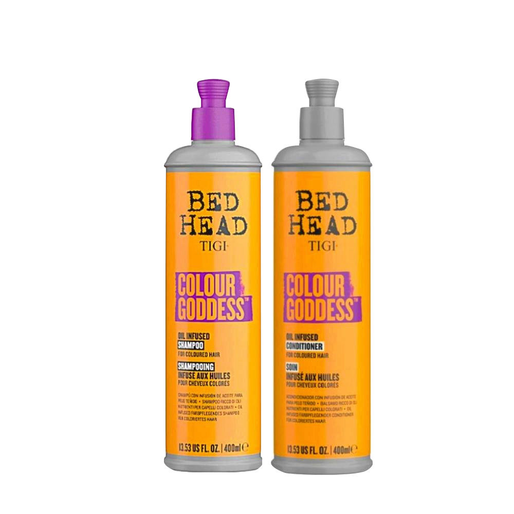 Tigi Bed Head Colour Goddess Shampoo 400ml e Conditioner 400ml - per capelli  colorati | Hair Gallery