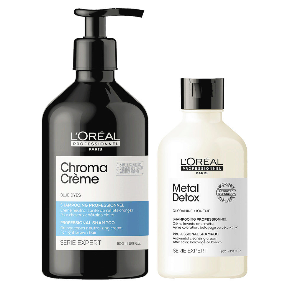 L'Oréal Professionnel Chroma Creme Ash Shampoo 500ml Metal Detox  Shampo300ml | Hair Gallery