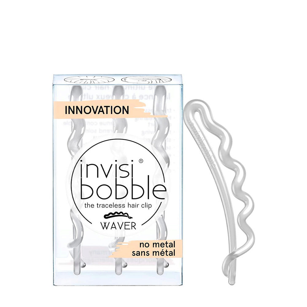 Invisibobble Waver Crystal Clear - forcina grande per acconciature  trasparente | Hair Gallery
