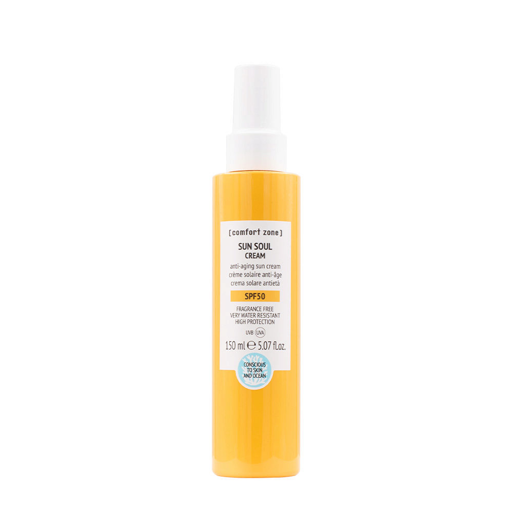 Comfort Zone Sun Soul Cream SPF 50 150ml - crema solare anti-età viso e  corpo | Hair Gallery