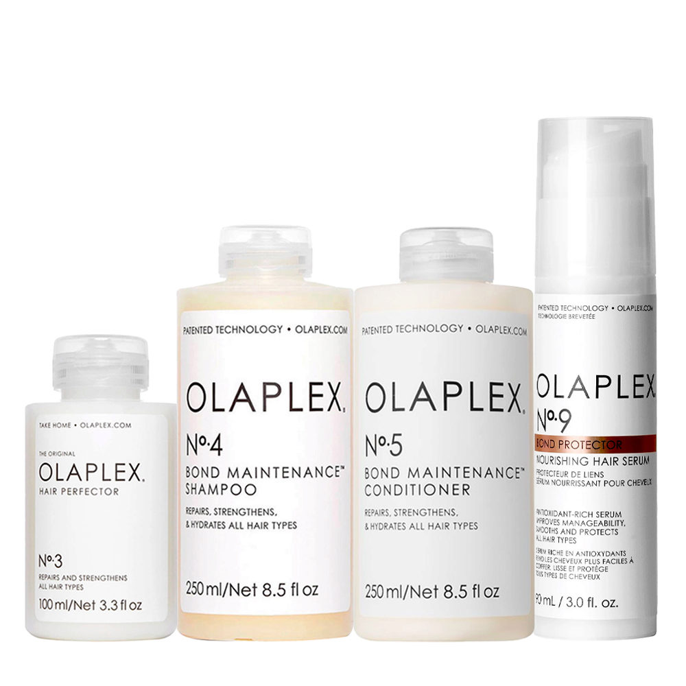 Olaplex Set Completo Ricostruzione e Protezione per Capelli Danneggiati |  Hair Gallery