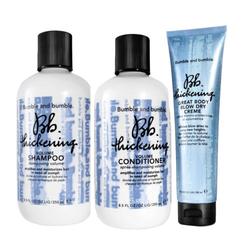 Bb.Thickening Volume Shampoo 250ml Conditioner 250ml Blow Dry Cream 150ml