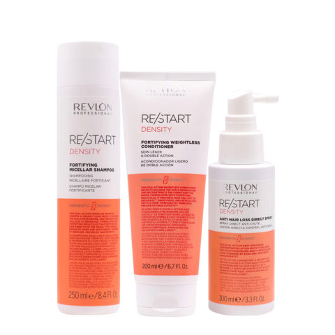 Restart Density Shampoo 250ml Conditioner 200ml Anti Hair Loss Direct Spray 100ml