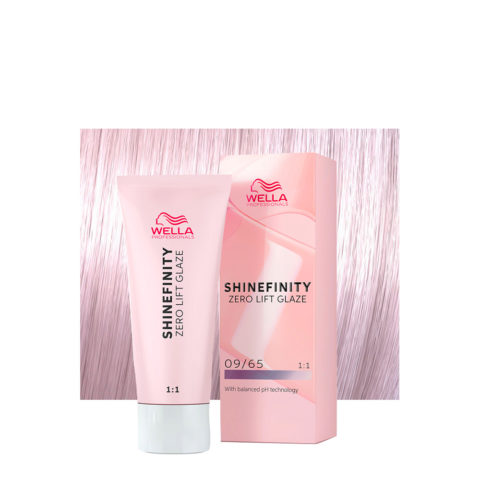 Shinefinity Pink Shimmer 09/65 Biondo Chiarissimo Violetto Mogano 60ml - colore demi-permanente
