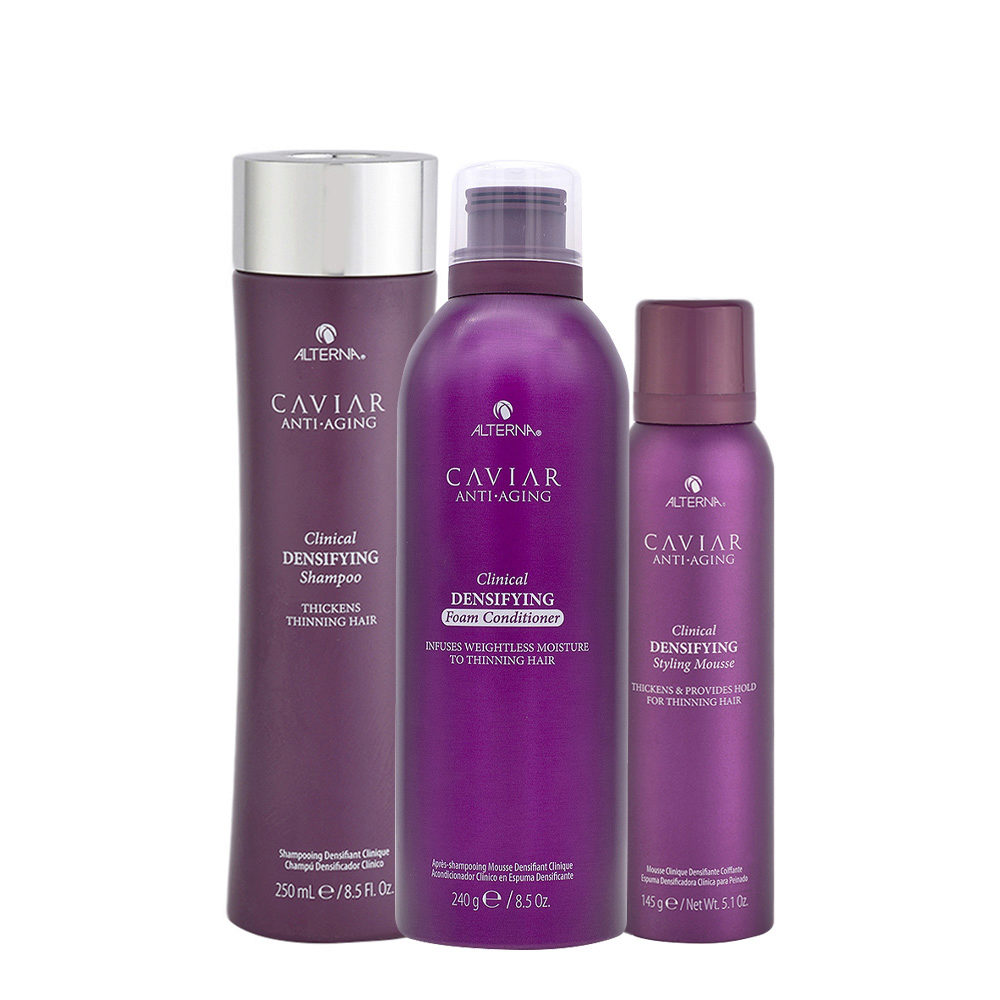 Alterna Caviar Clinical Densifying Shampoo 250ml Conditioner 240g Styling  Mousse145g | Hair Gallery