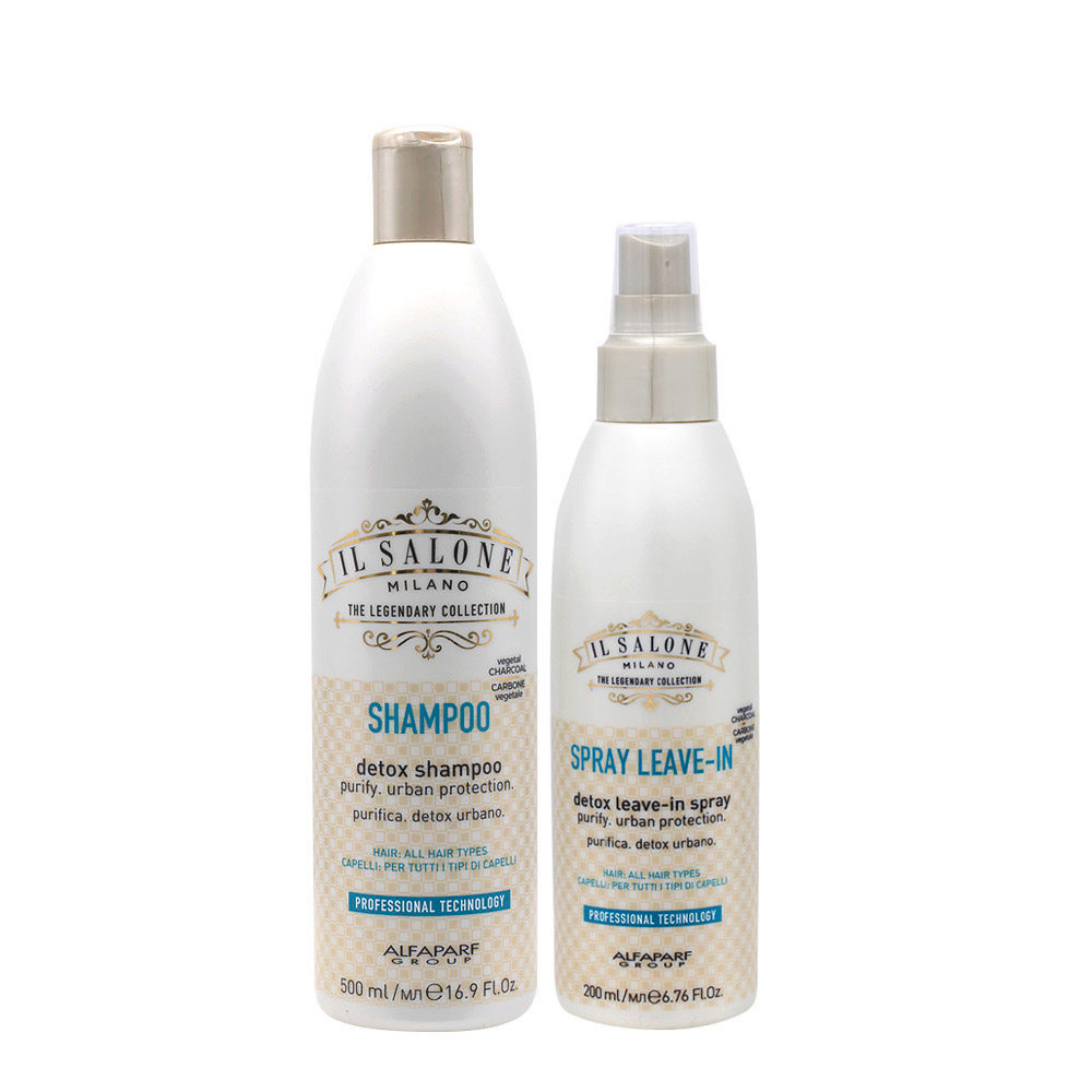 Alfaparf Il Salone Detox Shampoo 500ml Leave In Spray 200ml | Hair Gallery
