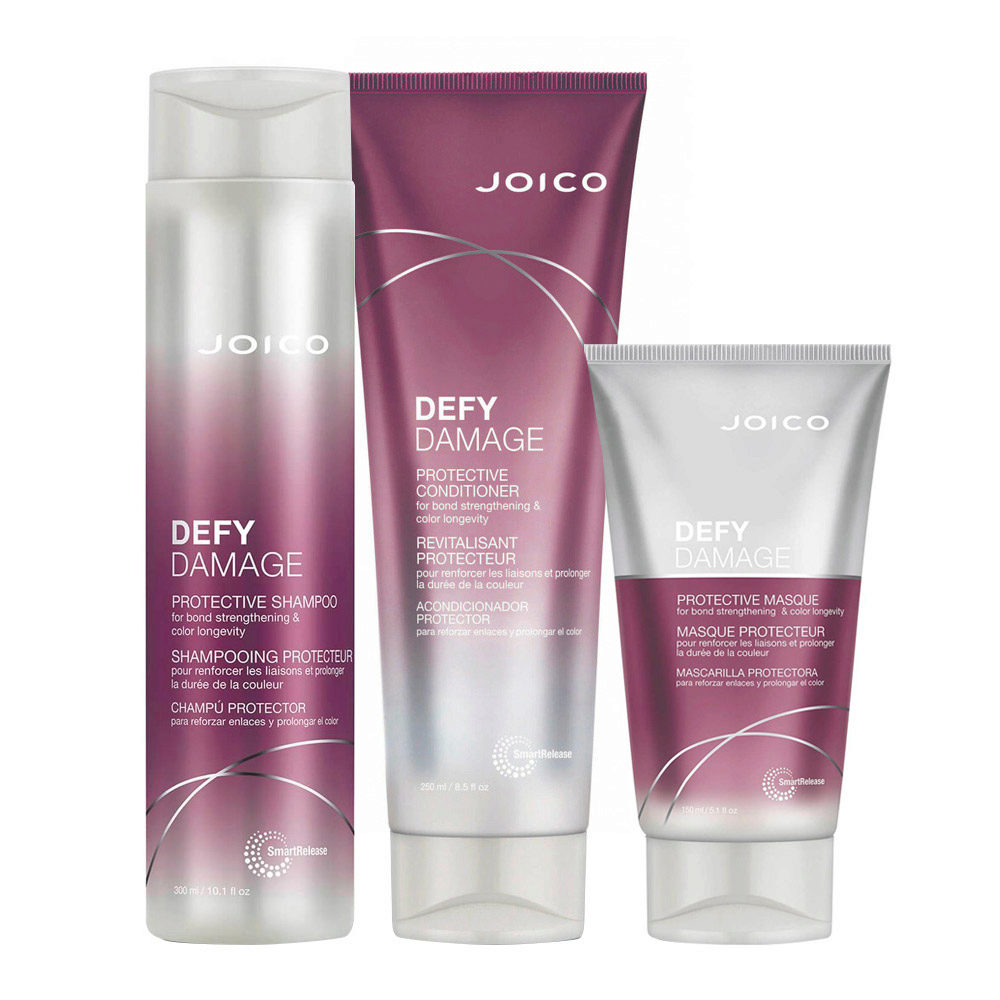 Joico Defy Damage Protective Shampoo 300ml Conditioner 250ml Mask 150ml |  Hair Gallery