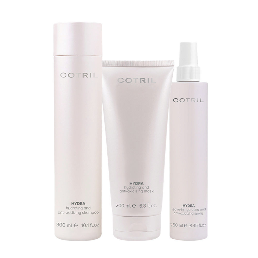 Cotril Hydra Hydrating and Anti-Oxidizing Shampoo 300ml Mask 200ml Leave-In  Spray 250ml | Hair Gallery