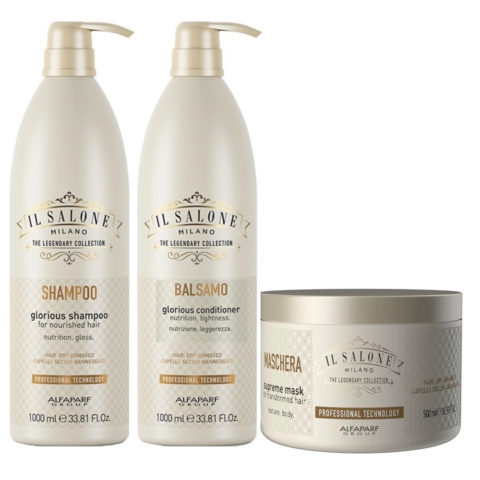 Alfaparf Il Salone Glorious Shampoo Idratante per Capelli Secchi 500ml |  Hair Gallery